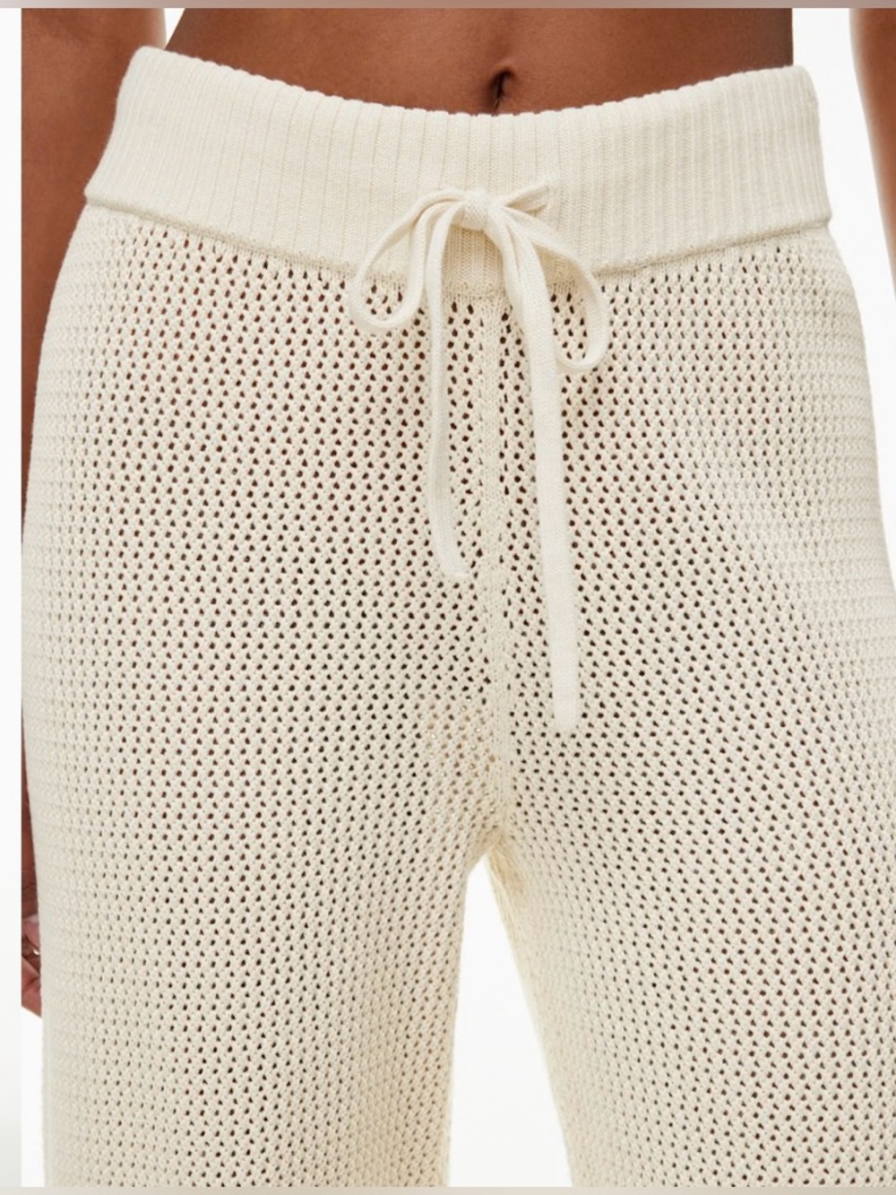 TNA Feliz Pant Mid-rise wide-leg knit pants - Picture 3 of 11